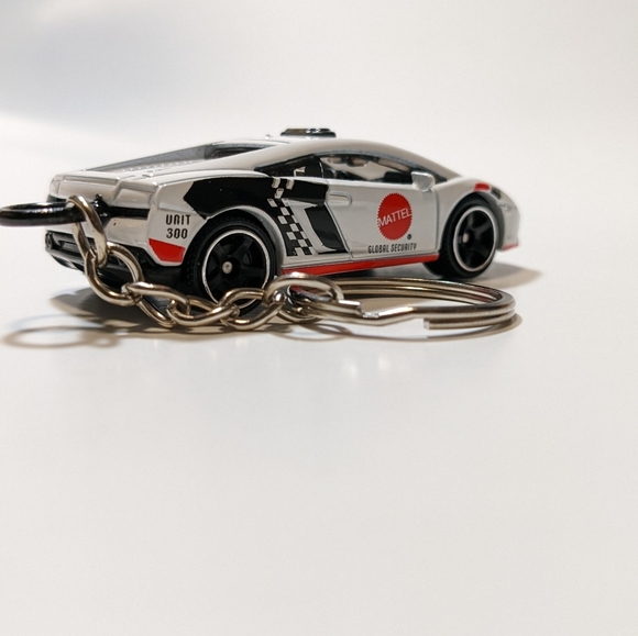 Lamborghini Gallardo Police Car Custom Keychain Hot Wheels - Picture 2 of 5